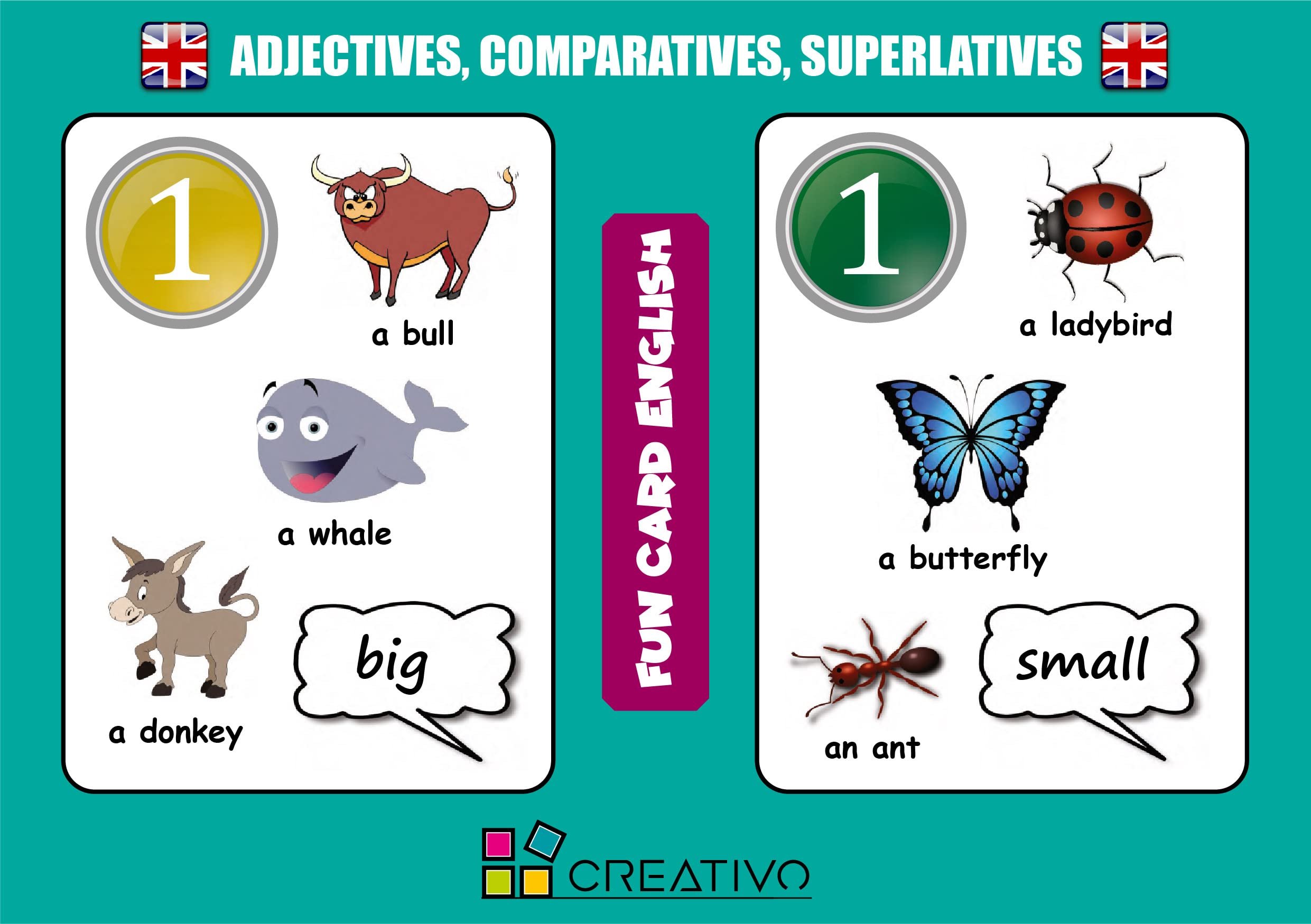 ENGLISH ADJECTIVES COMPARATIVES AND SUPERLATIVES FICHAS