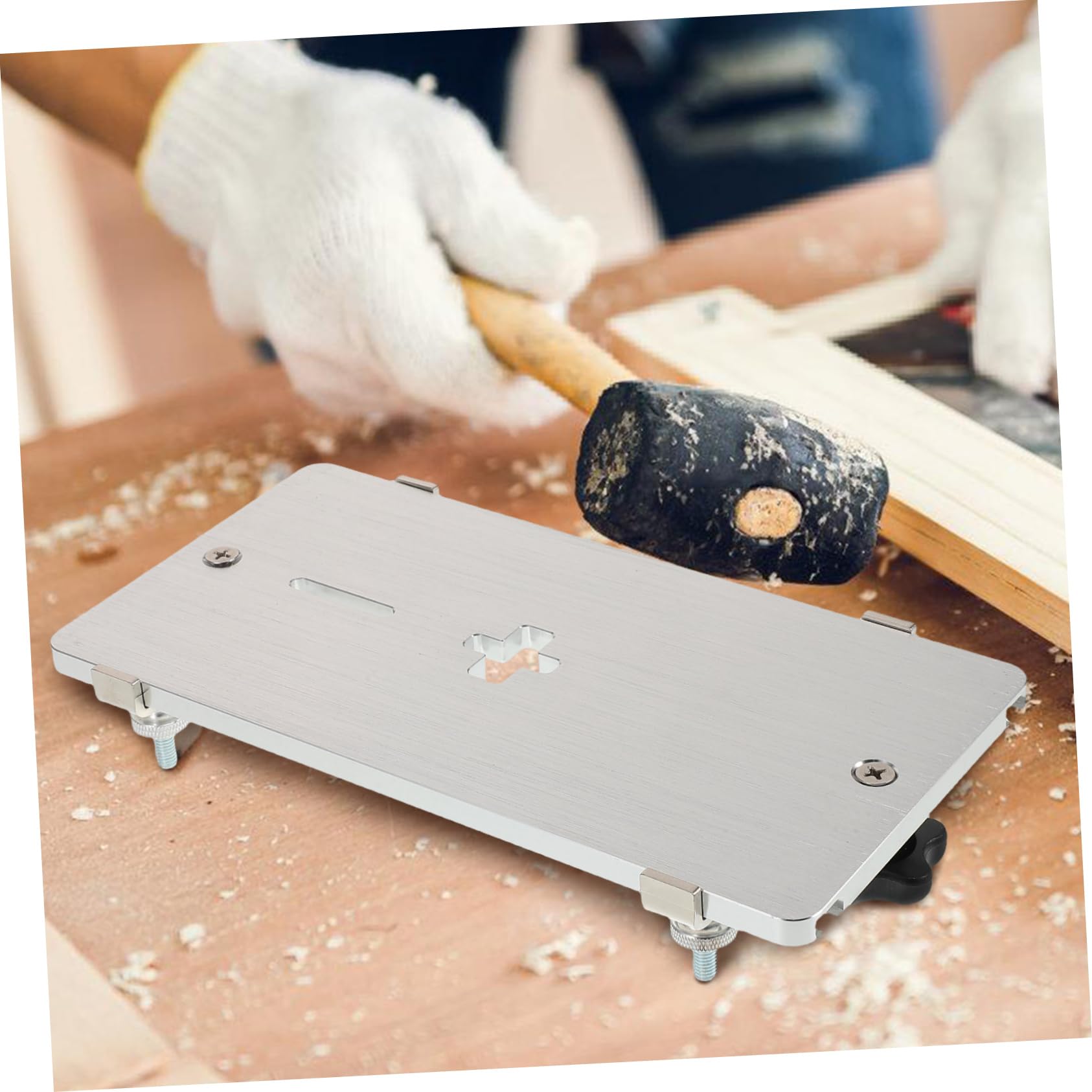OSALADI Elektrische Stichsäge für Holzbearbeitung Wendeplatte aus Aluminiumlegierung Präzises Schneiden Multifunktionswerkzeug für Heimwerker