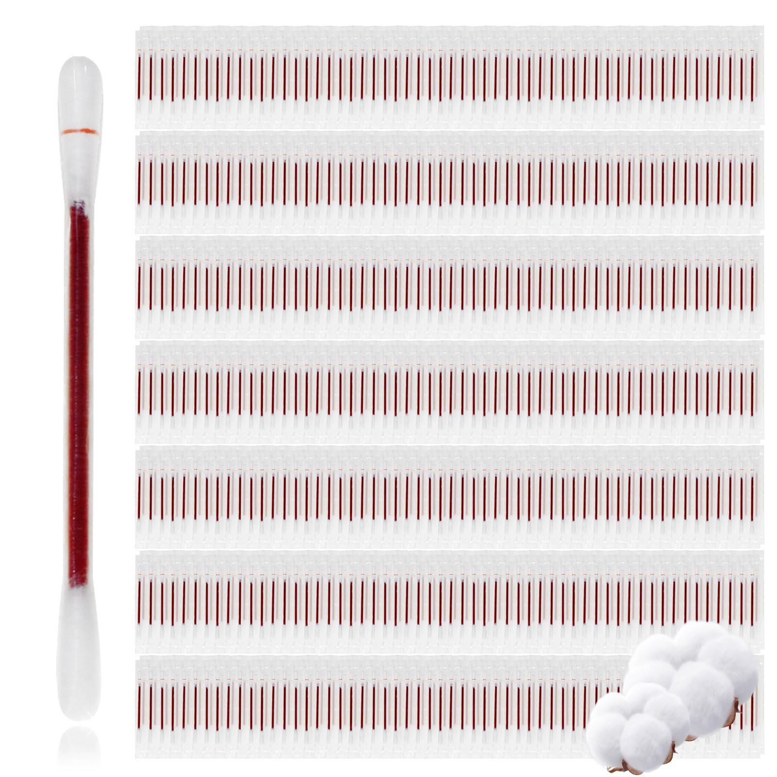 Disposable Iodine Cotton Swabs Individually Wrapped Medical Iodophor Swabsticks Bulk Povidone Wound Iodine Qtips Cotton Buds First Aid