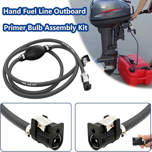 Miniatura 5 de Tnisesm Línea de combustible para barco, línea de combustible fuera de borda, línea de combustible marino, línea de combustible para barco con