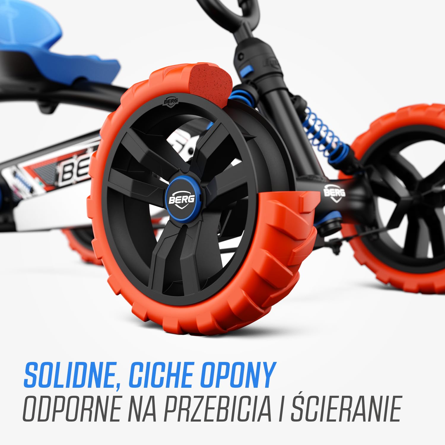 BERG Gokart Buzzy Nitro 2-w-1 z drążkiem przesuwnym | z ruchomym wolnym biegiem, pojazdem dziecięcym, bezpiecznym i stabilnością, zabawka dla dzieci w wieku 2,5-5 lat