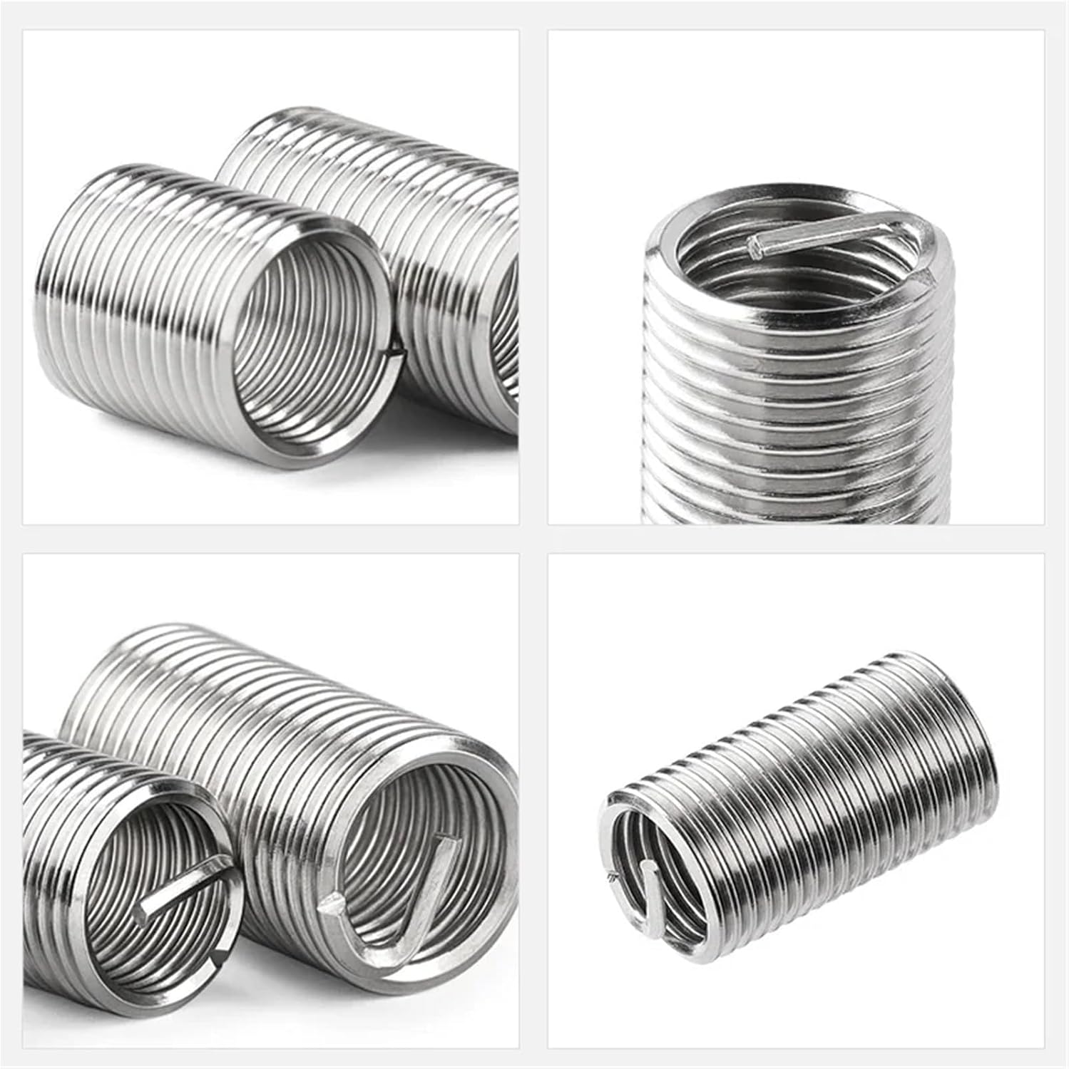 Screw Bushing Thread Repair Insert 10pcs 5/16-18 1D-3D Wire Stainless Steel 304 Helicoil Inserts(1D)