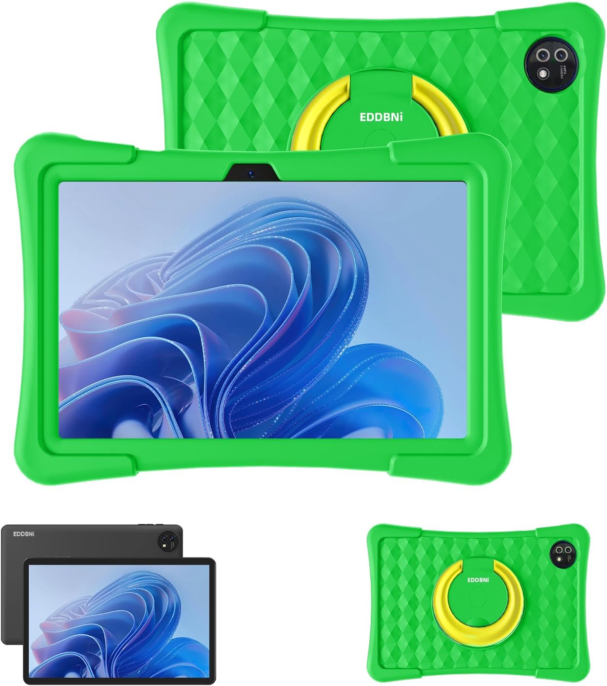 Kids Tablet,10.1inch Tablet, Kids Tablet 6(2+4) GB RAM 64GB ROM 512GB Expansion, Google Certified, 6000mAh,1280 * 800 IPS HD Touch Screen(Green)