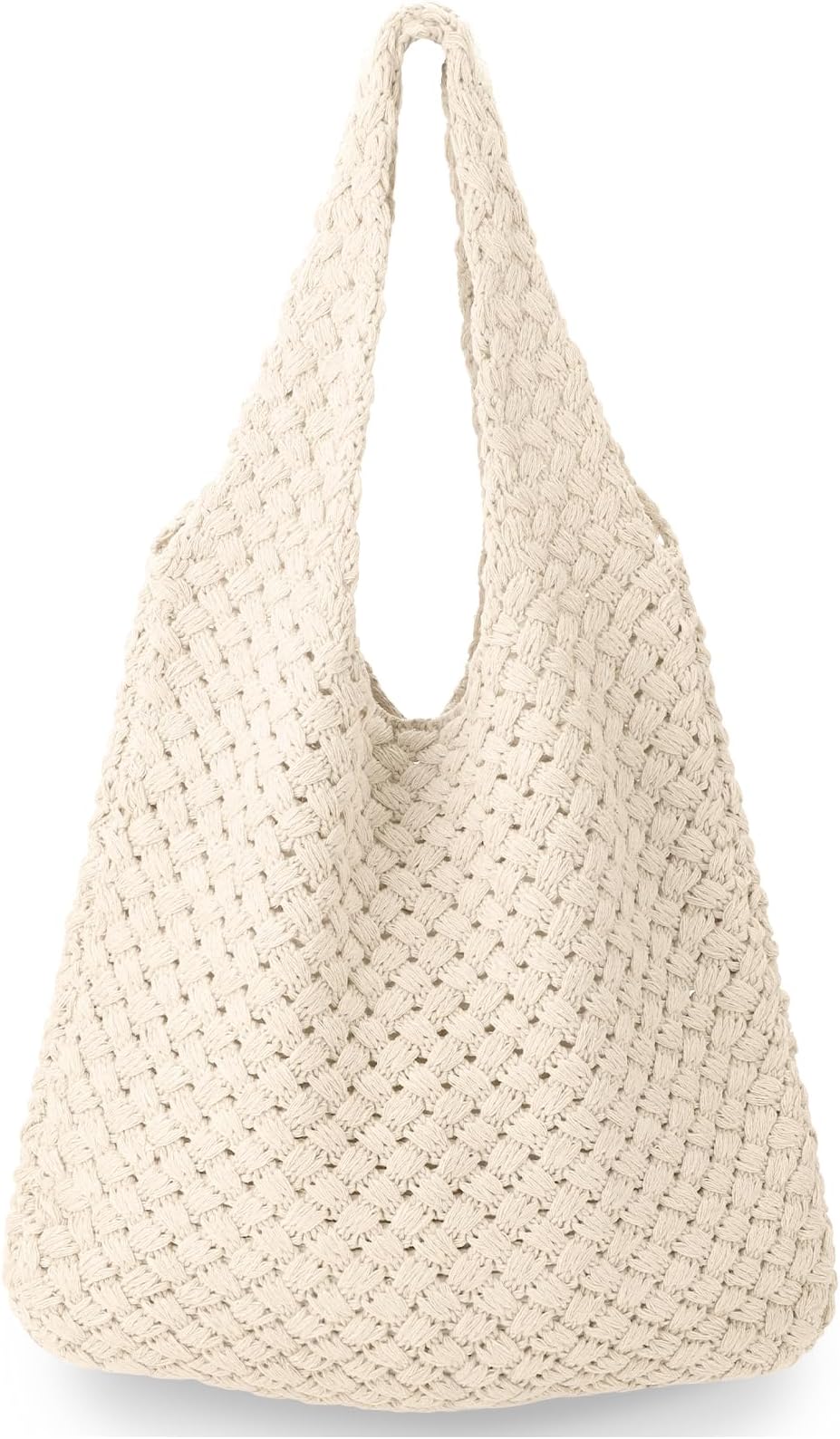 hatisanCrochet Bags for Women - Summer Beach Tote, Aesthetic Hippie Knit Bag