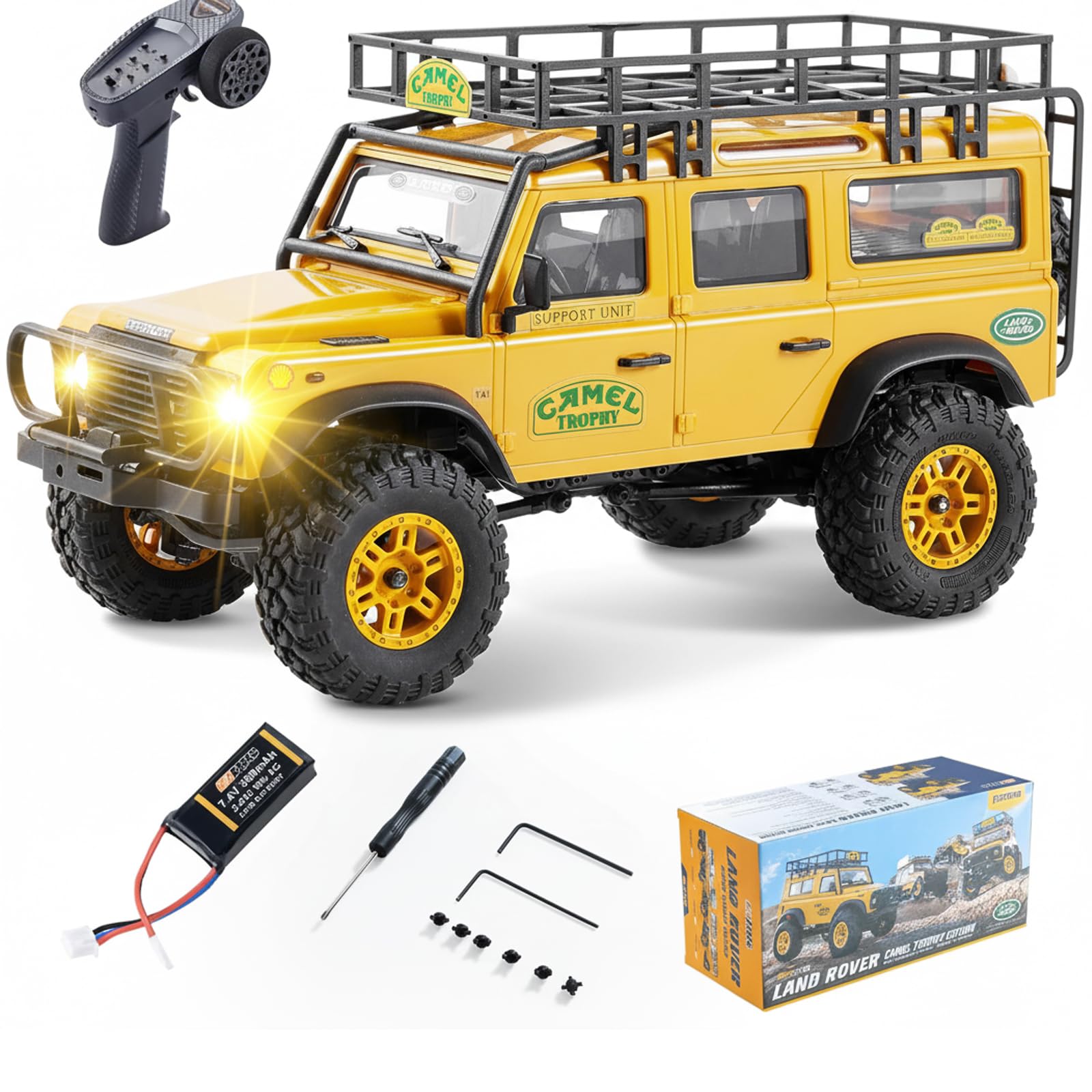 Amazon.com: EAZYRC FMS 1/24 FCX24M RC Crawler RTR, Land