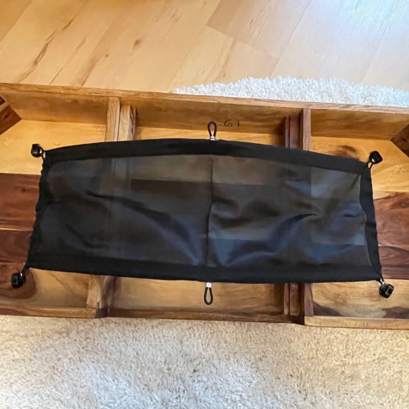 Amazon | テーブル下収納ネット 机下収納 吸引点 粘着フック