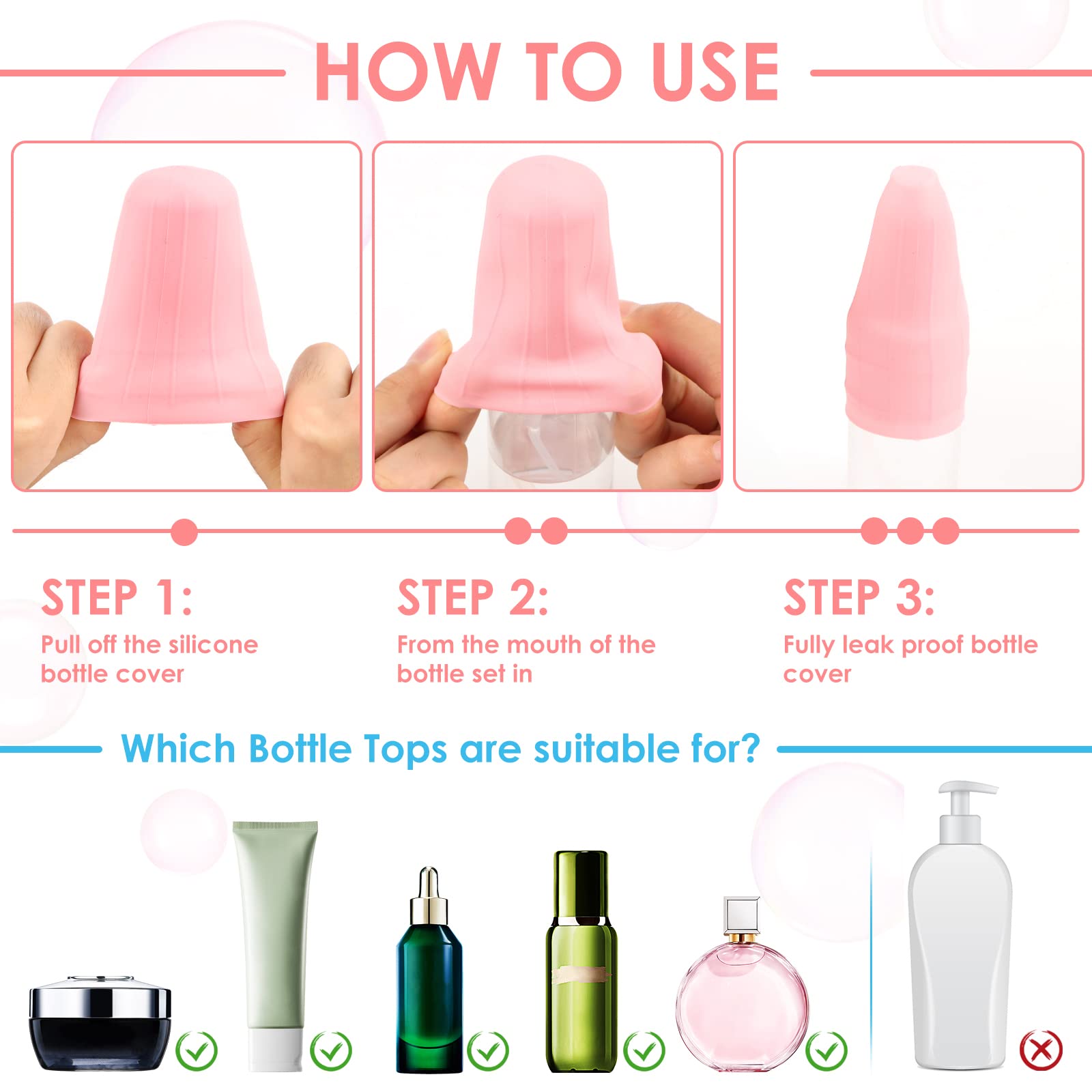 Custodia per Bottiglia in Silicone,3 Pezzi Copertura per Bottiglie Antiscivolo Copri per Borraccia Acqua Bicchiere Normale