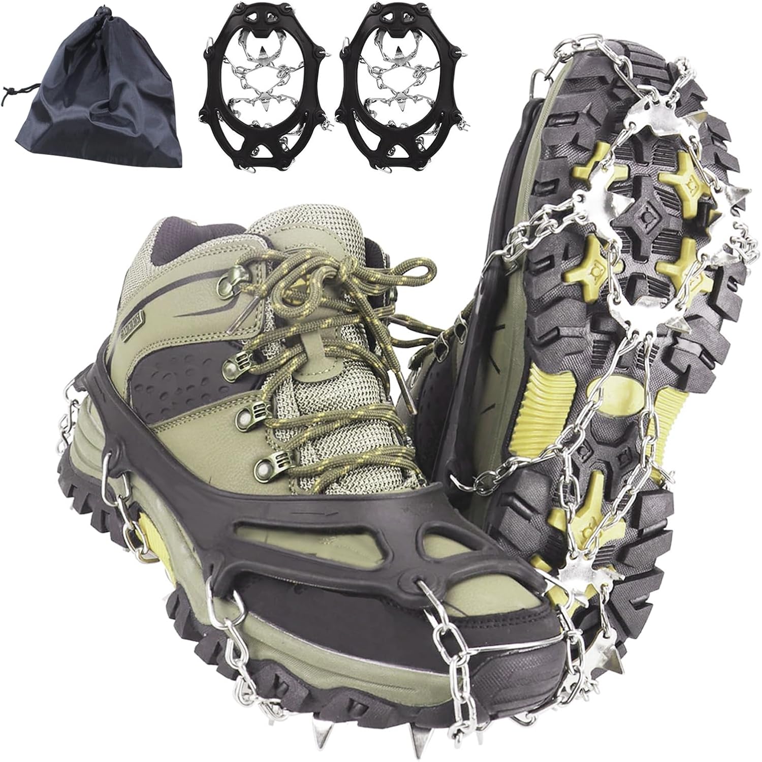 19-Spike Crampons for Hiking Climbing Shoes Barbados Ubuy