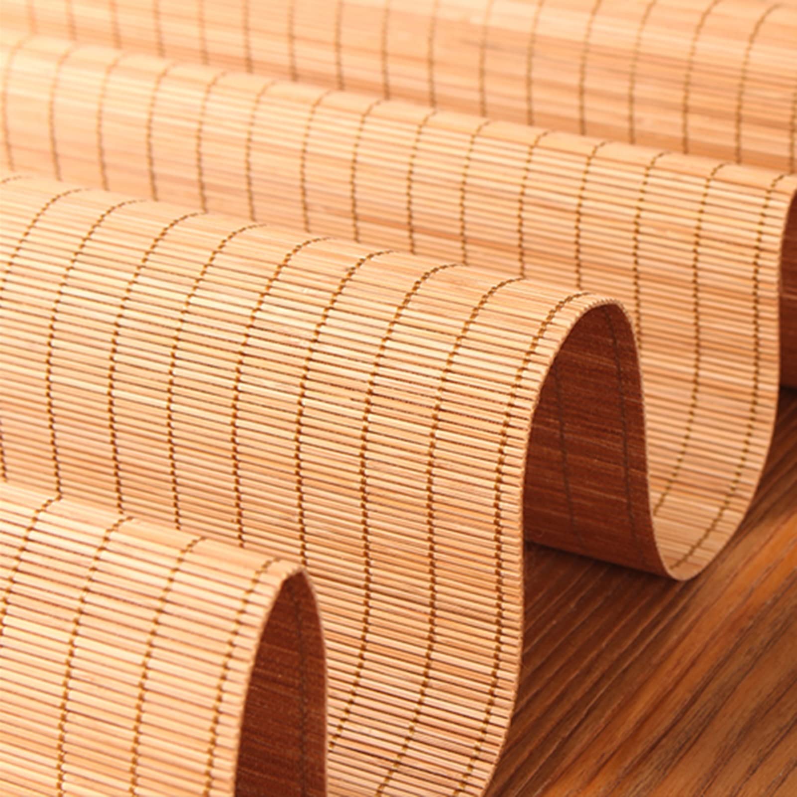 Tischläufer Extrabreit 50/ 60cm Tischläufer Aus Bambus, Japanischer Stil rutschfeste Teematten für Couchtische Restaurant, Anti-Hot-Tischset (Size : 60x120cm/23.6x47.2in)