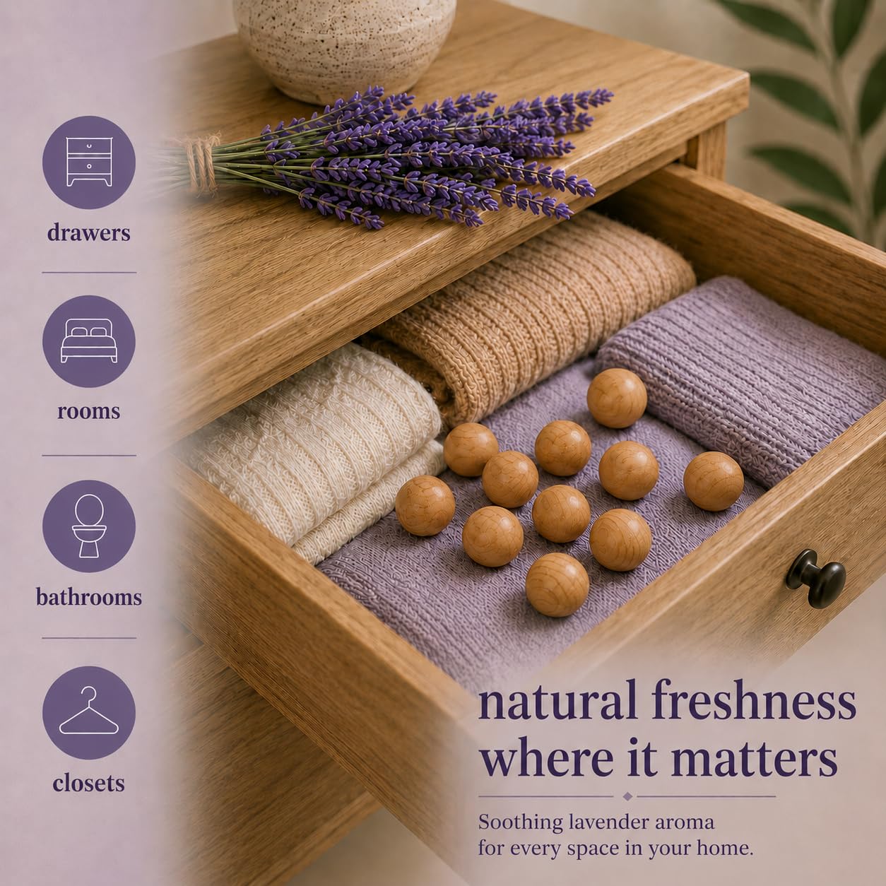 Lavender cedar balls — product detail 4