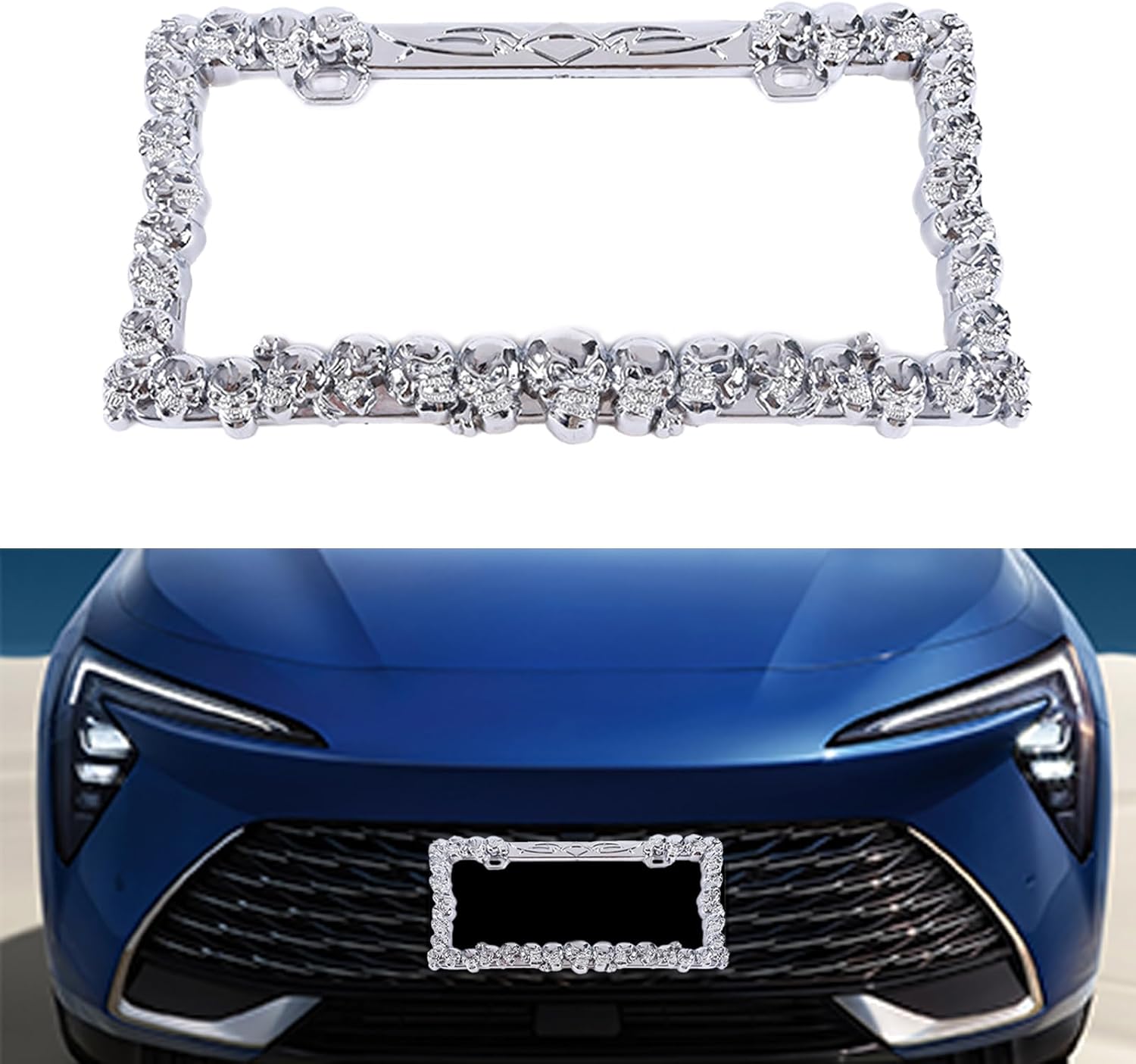 Dewkou 1 PC Car License Plate Frame, License Plate Frame