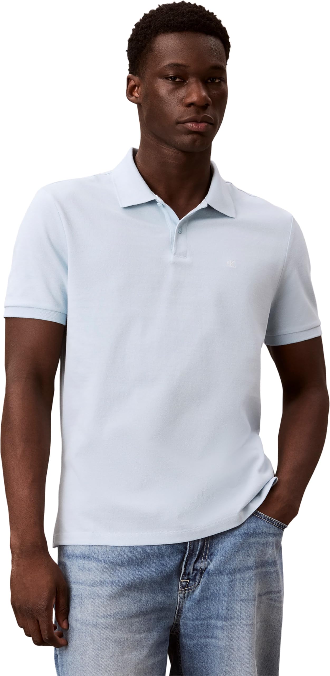 Calvin Klein Herren Ss Monogram Pique Polo Lv040Em269 Polos