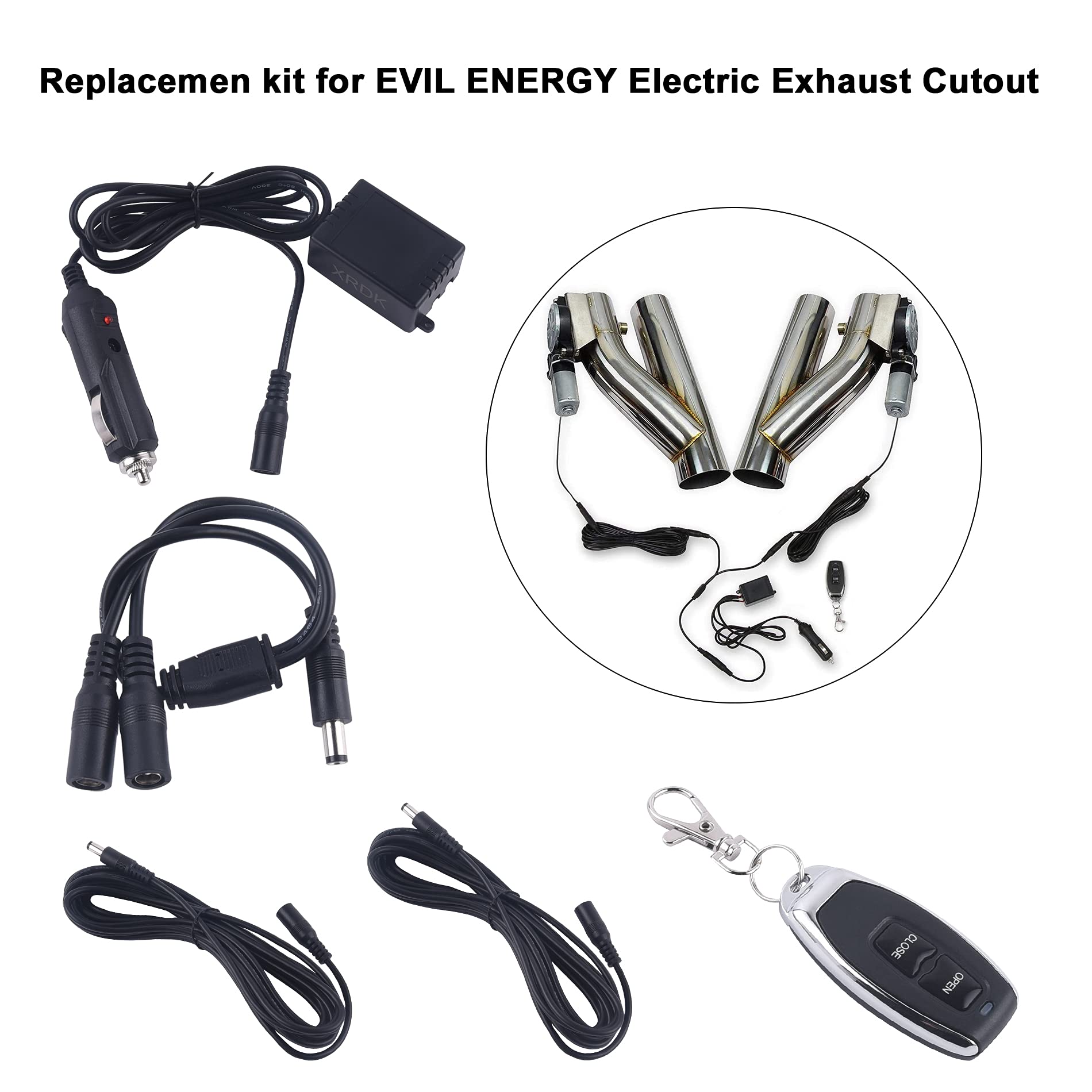 EVIL ENERGY Wireless Remote Kit For Electric Exhaust Cutouts - Replacement Controller