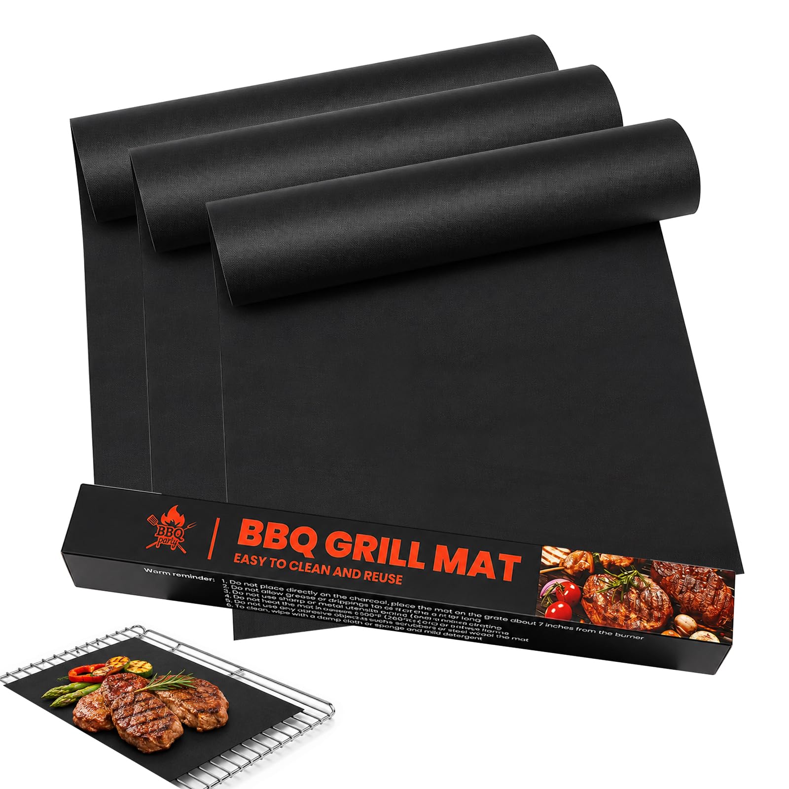 3PCS 40x50CM Heavy-Duty Premium Oven Liner, Oven Liners for Bottom of Oven, Non-Stick, Easy to Clean and Reusable, Suitable for Most Ovens and Hobs (Black)