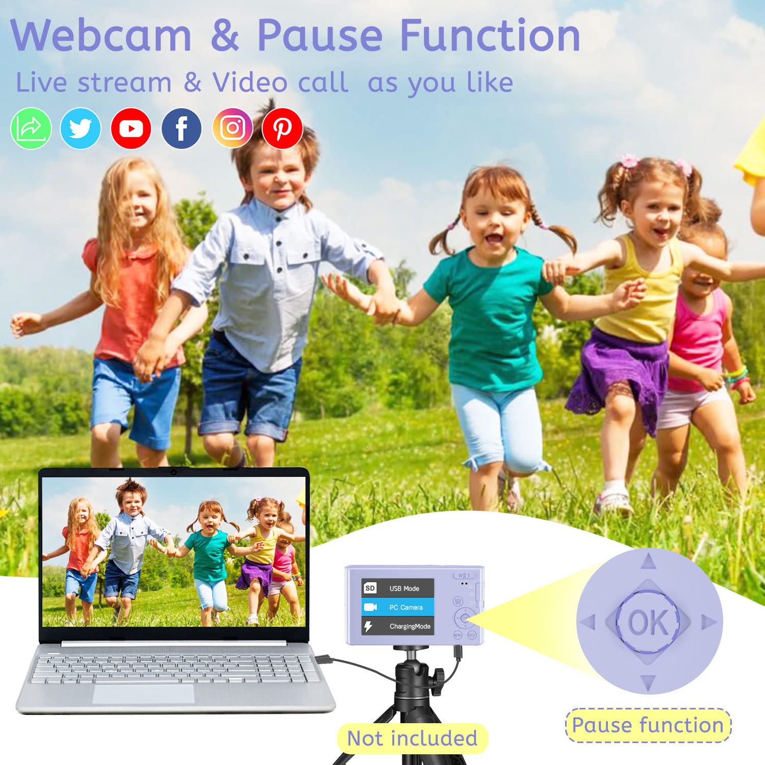 Amazon | デジタルカメラ 安い 2.7K 44MP デジタルカメラ 子供用 32GB