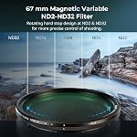 SmallRig 5-in-1 Magnetic Lens Filter Kit: VND + CPL + Black Mist 1/4 + Threaded Adapter Ring + Magnetic Lens Cover + Storage Bag + Cleaning Cloth, Filter Set for Phone Camera Lens - 4726