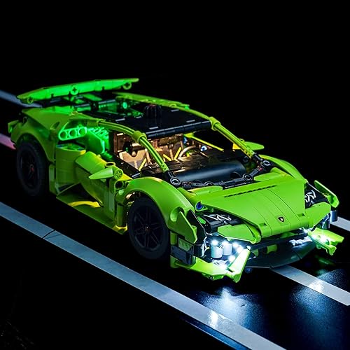 Kit de luces LED compatible con Lego Lamborghini Huracán Tecnica 42161, accesorios de iluminación de bricolaje compatibles con Lego 42161 juego de