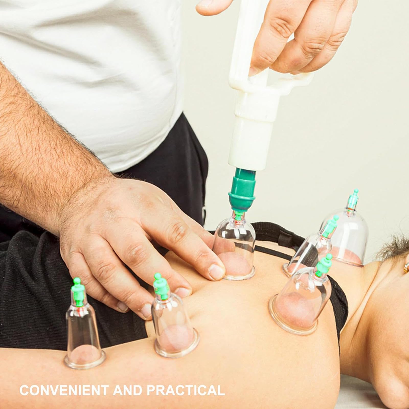 Set di coppettazione sottovuoto biomagnetica da 12 tazze, kit professionale per massaggio tradizionale cinese, per sollievo dal corpo domestico