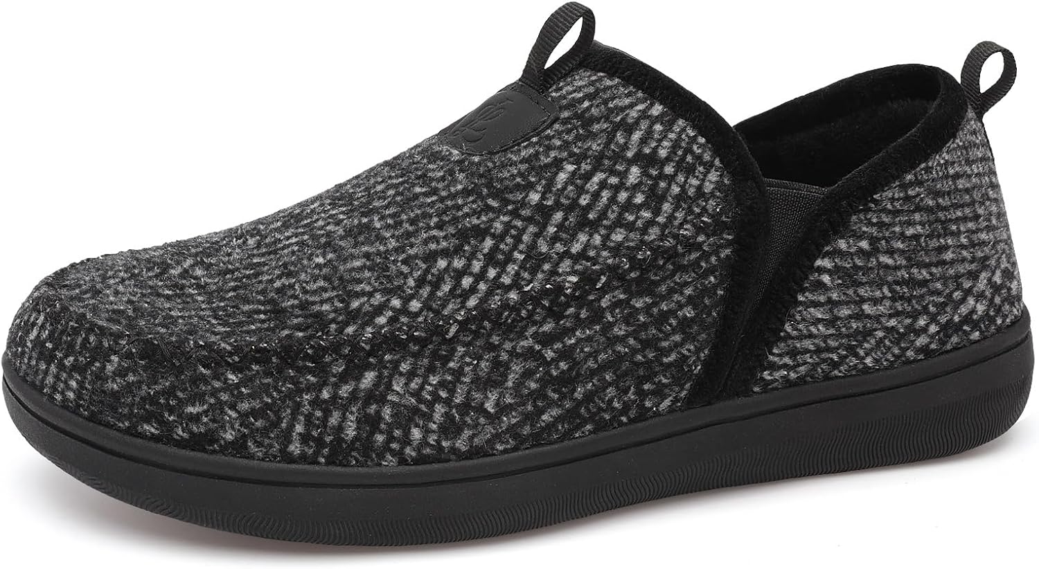 LeIsfIt Men's Slippers Wide Memory Foam House Shoes Moccasin Slip-On Cozy Loafer Slippers for Indoor & Outdoor