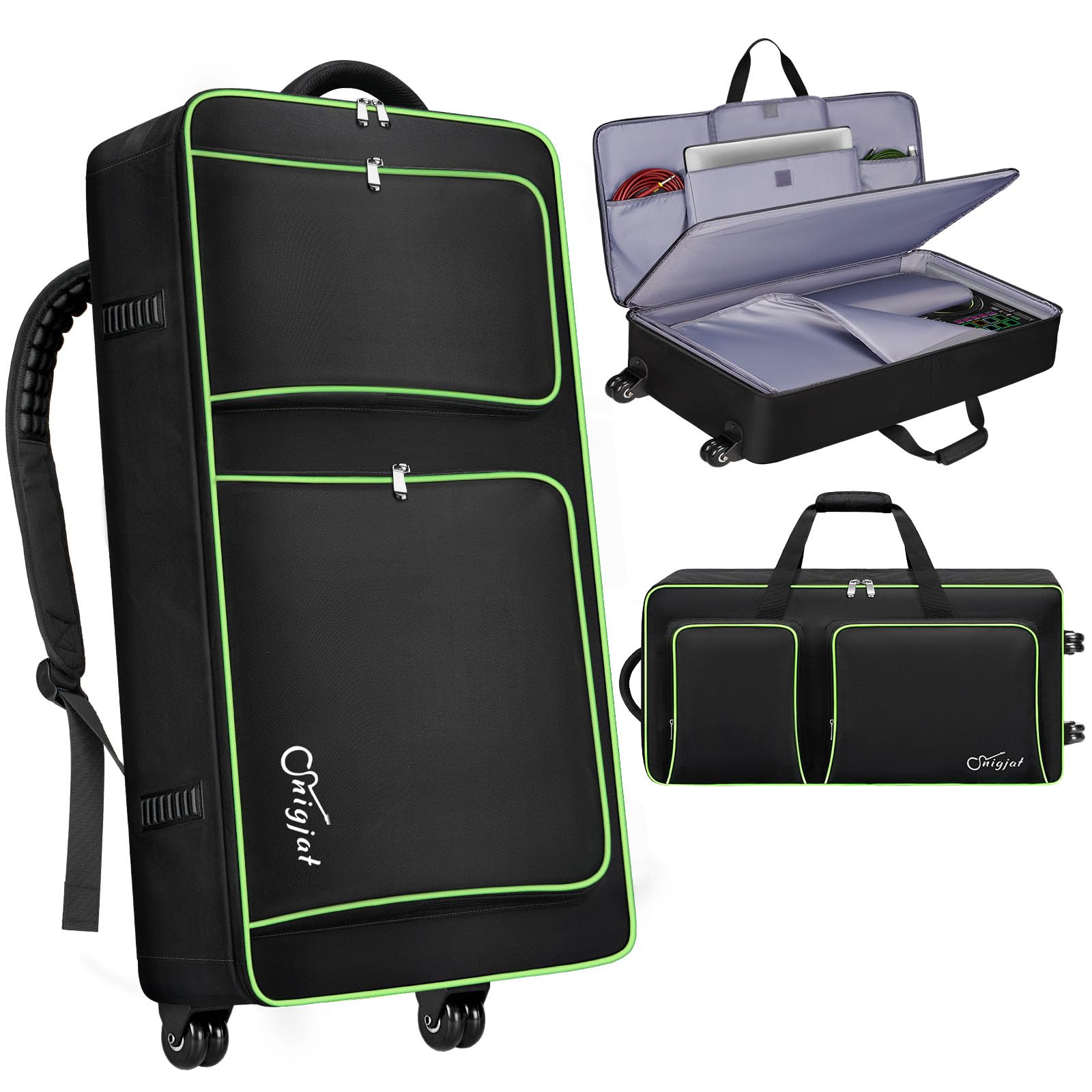 SNIGJAT DJ Controller Case with Wheels Compatible with DDJ-FLX10/GRV6/ 1000