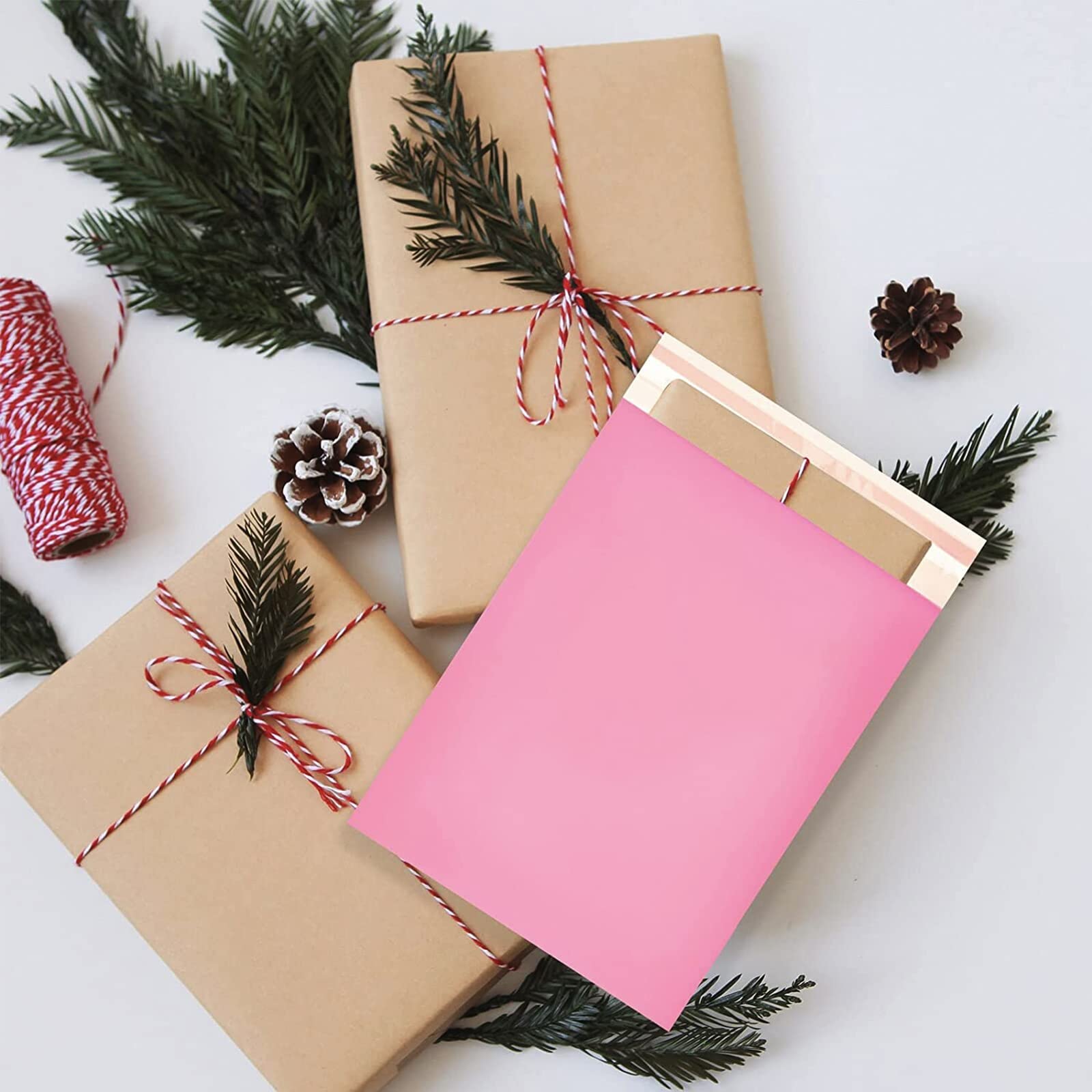 POPOYU 20 Stuks Roze Verzendzakken – Groot 28x42 Cm – Zelfklevend, Waterdicht & Scheurbestendig – Voor Kleding, Boeken, Schoenen & Meer