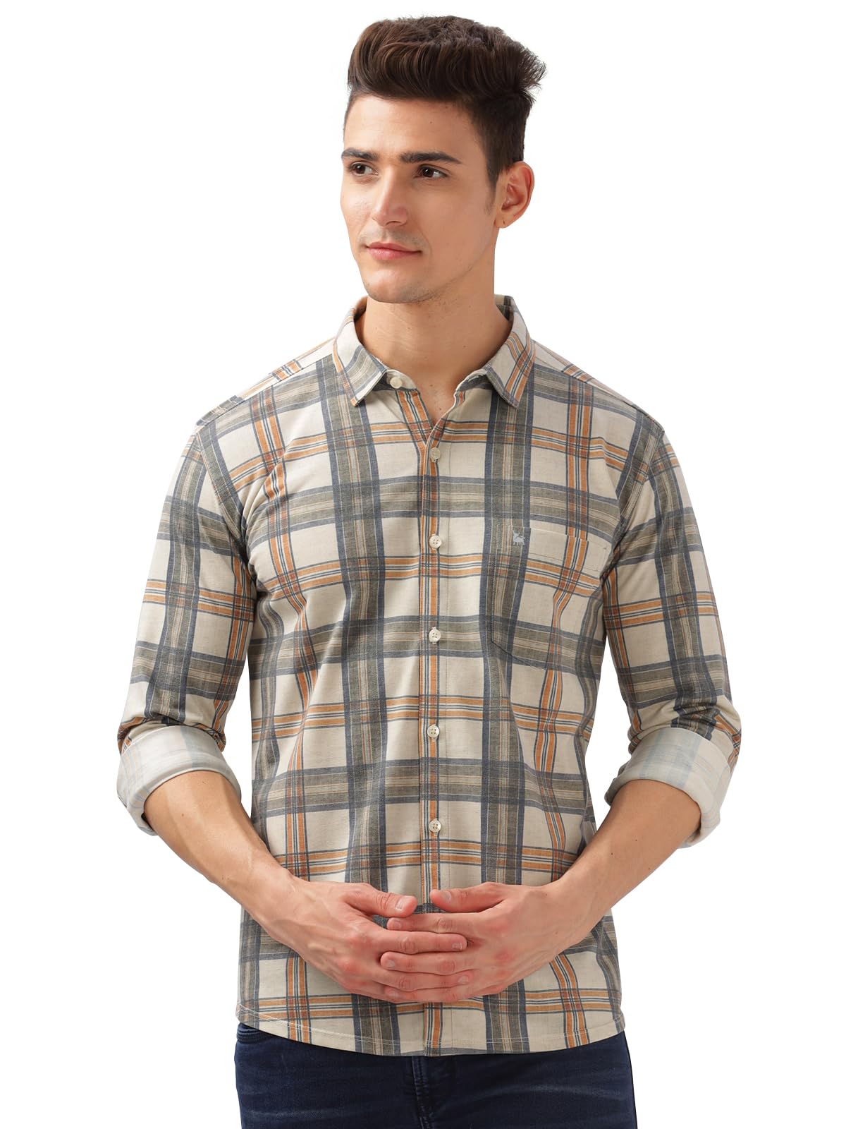 bullmer Trendy Regular Fit Striped Causal Full Sleeve Shirt for Men.-picture-48
