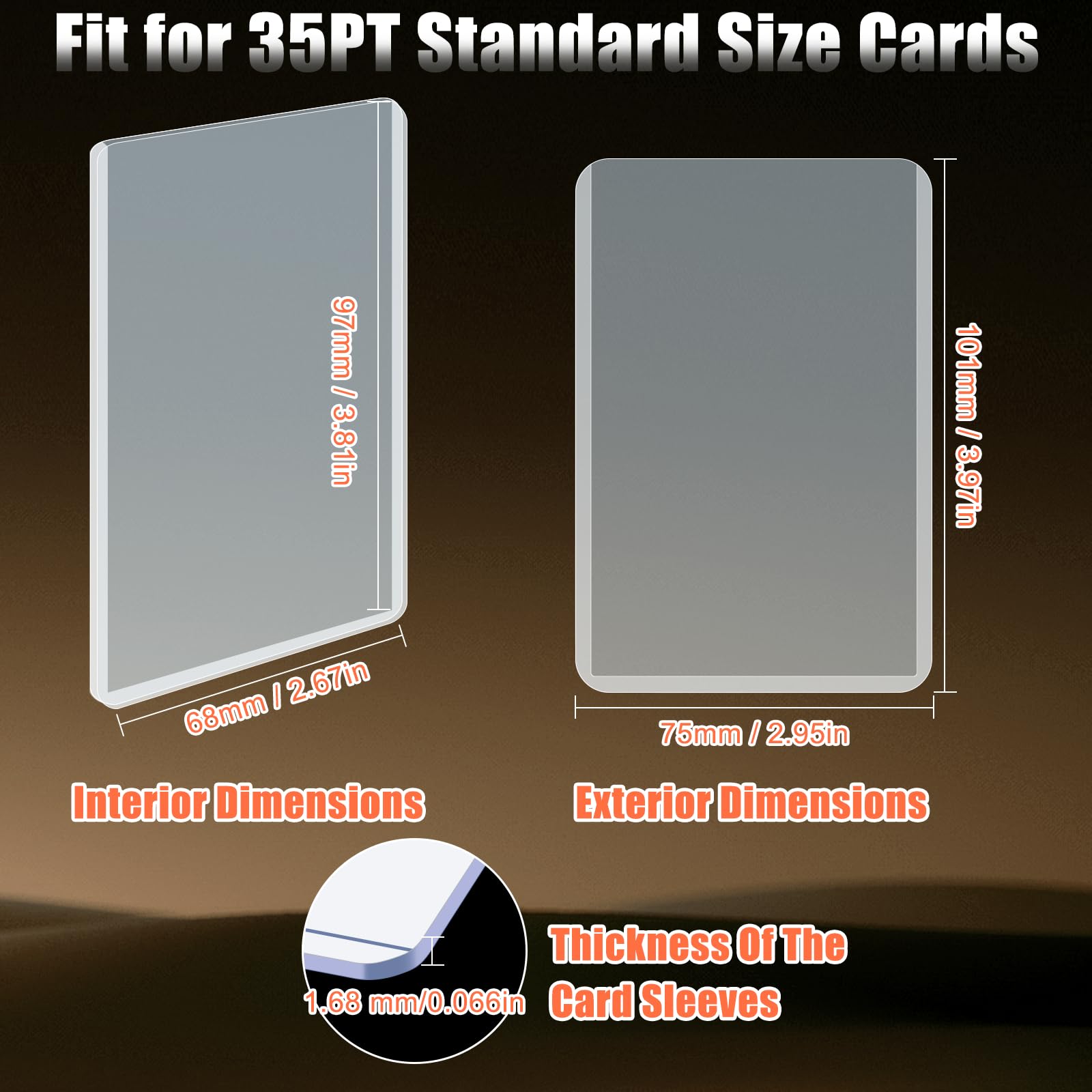 Homgaty 100PCS Card Sleeves - Image 2
