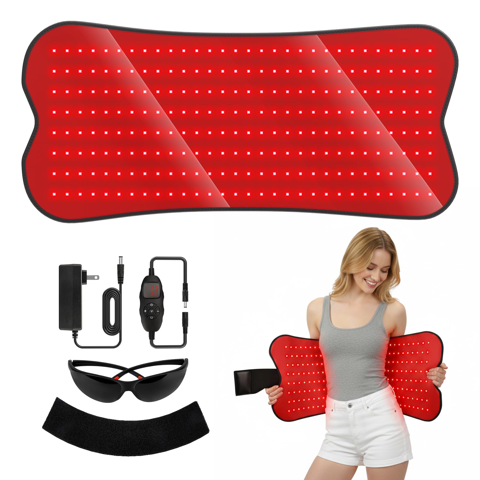 Photo 1 of Red Light Therapy Mat for Body - 31.1" x 14.2" Red Light Therapy Pad with 240 LEDs, 660nm Red & 850nm Near Infrared, 29W High-Power, W240