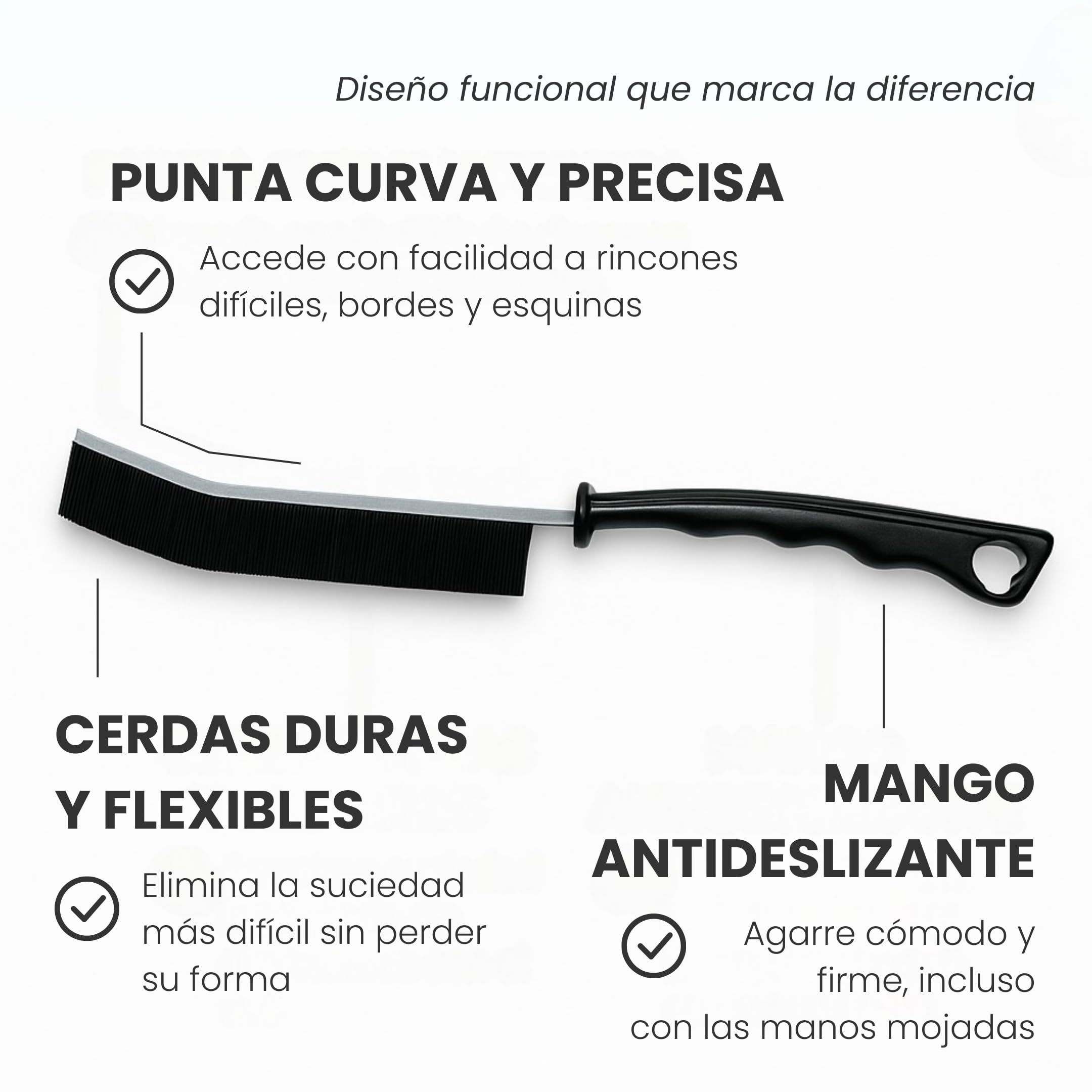 Cepillo Juntas Limpieza Hogar Pack 6, Cepillo Limpia Juntas y Grietas con Cerdas Duras, para Azulejos, Ranuras, Baño, Cocina y Esquinas | HKaizen