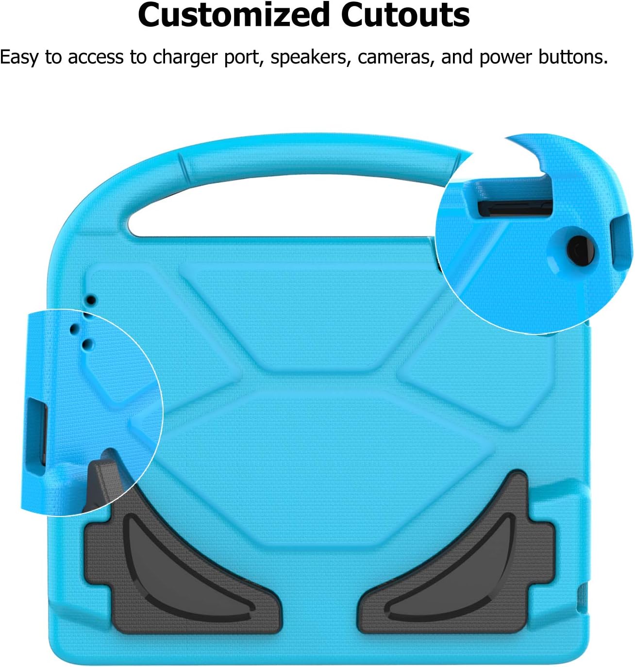 LEDNICEKER Kids Case for iPad 2 3 4 - Light Weight Shock Proof Handle Friendly Convertible Stand Kids Case for iPad 2, iPad 3rd Generation, iPad 4th Gen Tablet - Blue