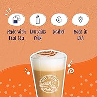 Vista 19 de Big Train Mezcla de Té Chai Latte Instantáneo en Polvo Especiado, Té Negro Especiado con Leche, 56 Onzas