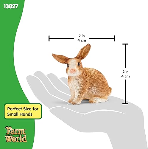 Miniatura 5 de Schleich Farm World, juguetes de animales de granja para niños y niñas a partir de 3 años, juguete de conejo