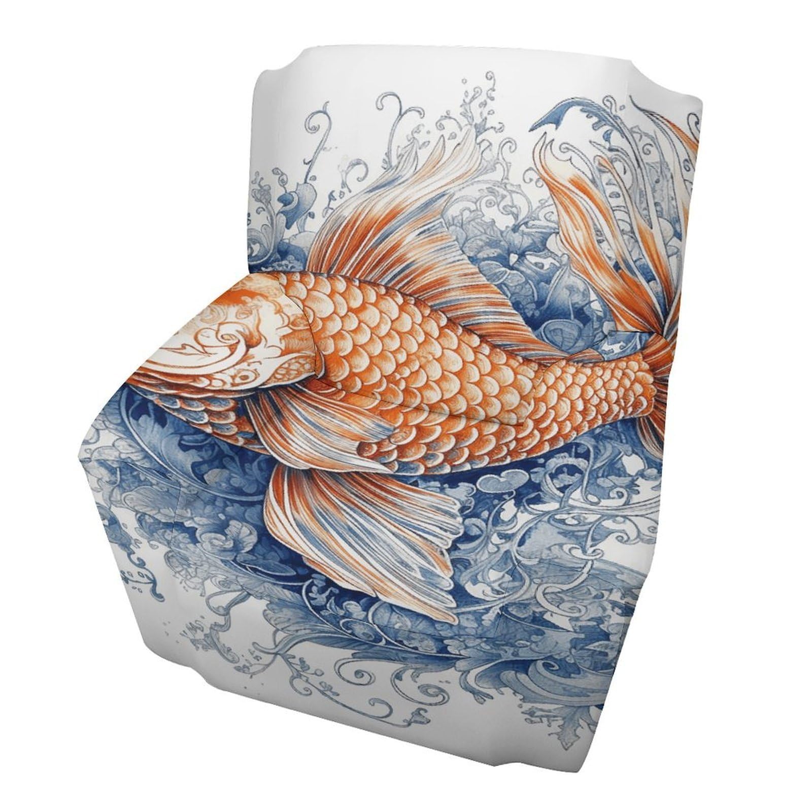 Fekiloot Style Orange Fish Couch Cover Sofa Cover Sofa Slipcover
