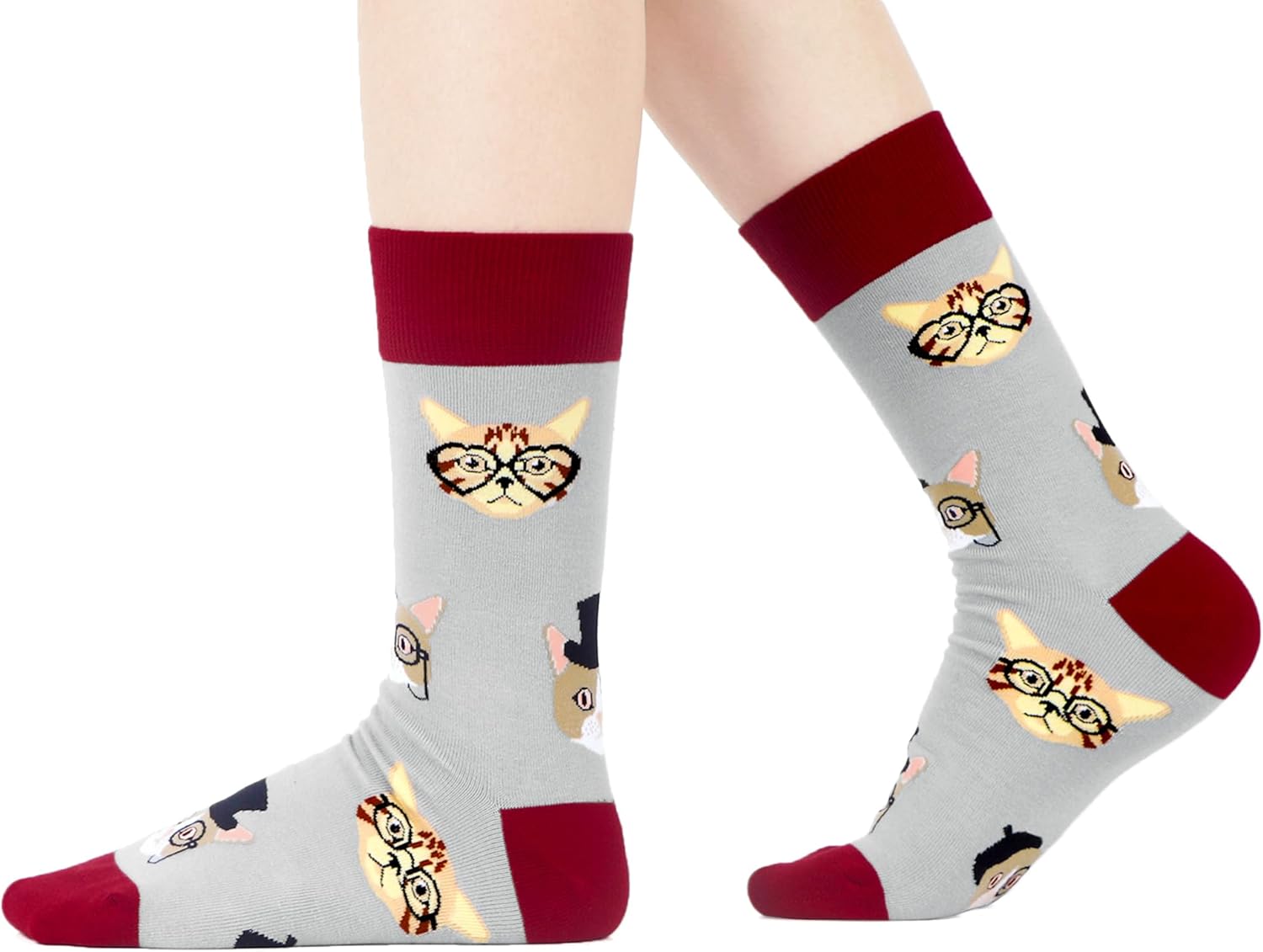 WeciBor Women's Funny Colorful Novelty Pattern Cotton Crew Socks Funky Gifts for Mum - Image 6