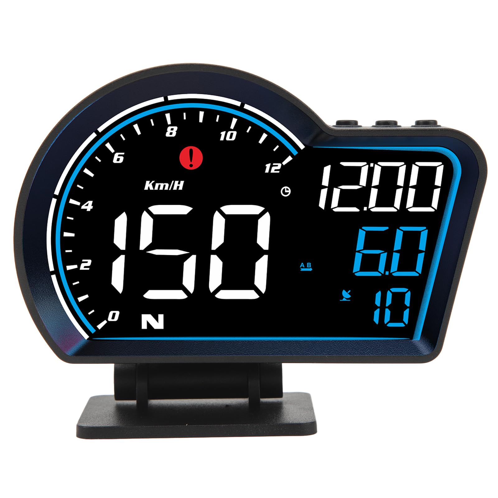 Tachimetro GPS di Navigazione, Display Hud, Display Hud Per Auto Direzione della Velocità Distanza di Guida Allarme di Velocità Eccessiva Display HD Tachimetro Digitale GPS Universale Per Veicolo