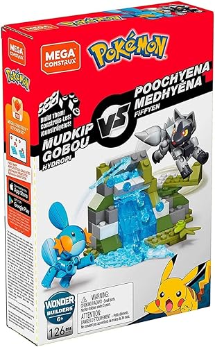 Miniatura 4 de Mega Construx Pokemon Mudkip vs Poochyena