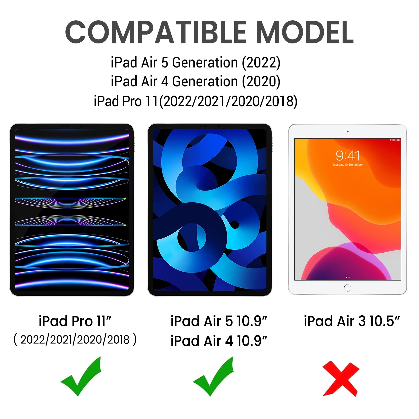 Verre Trempé Compatible avec iPad Pro 12,9 Pouces 2022 2021 2020 2018