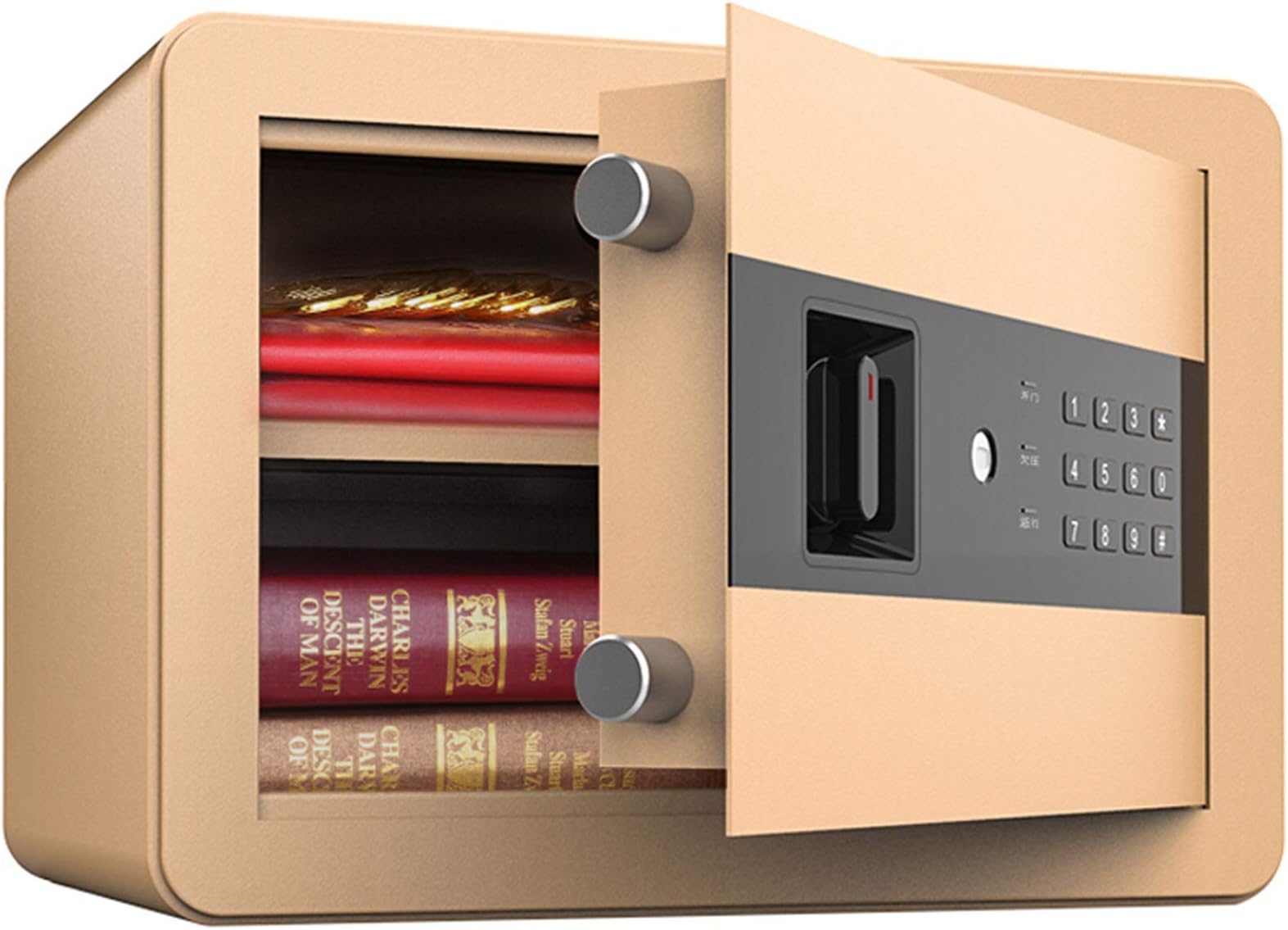 Sentry Safe, Electronic Safe with Fingerprint Lock Digital Safe Box, Fireproof Safe Box Fingerprints, for Office Home Hotel - Secure Documents Jewelry Valuables