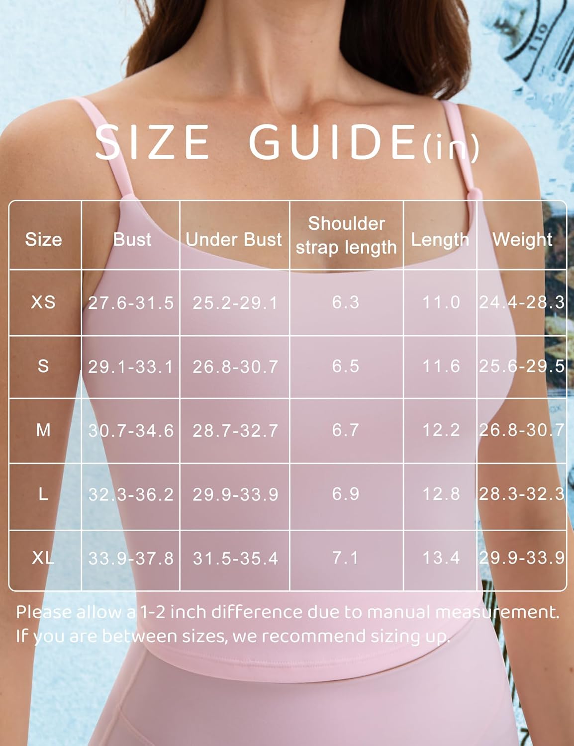 Spaghetti Strap Workout Tank Tops for Women Scoop Neck Women Sports Bras Yoga Camisole Strappy Tank Tops Built in Bra - Image 6