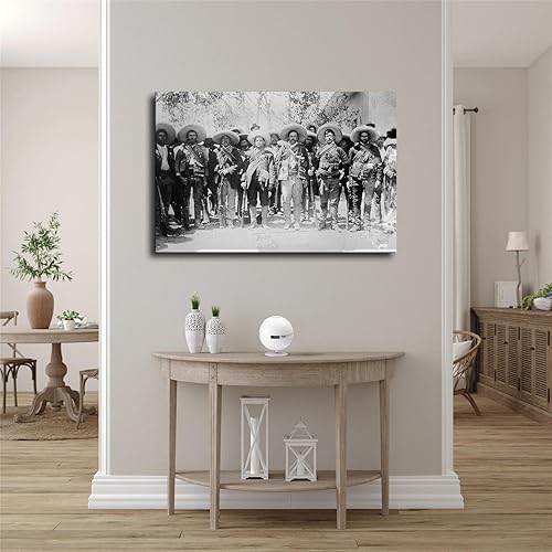 Miniatura 4 de Pancho Villa And Military Wearing Bandoliers - Póster de la Revolución Mexicana, pintura decorativa, lienzo, pósteres de pared e impresión artística