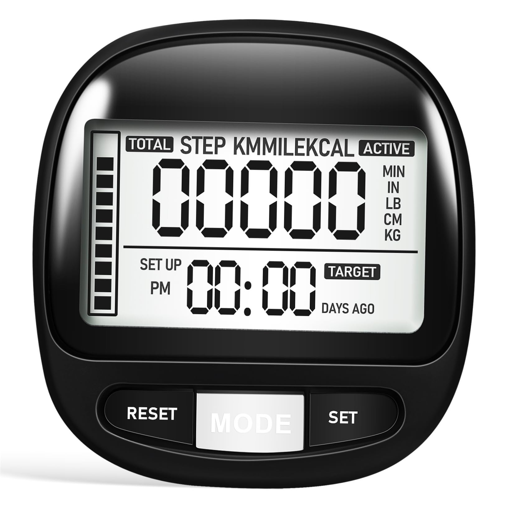GANAZONO Pedometer Step Counter Rechargeable for Fitness Large Screen Display Portable Easy to Use for Seniors