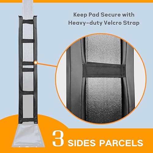 Miniatura 5 de Almohadilla para bastón de baloncesto de 72 pulgadas de alto y 2 y 4 pulgadas de grosor, se adapta a postes de 4 x 4, 5 x 5 pulgadas, 6 x 6