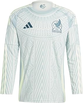 Adidas Mens Standard Mexico 2024 Away Jersey Long Sleeve