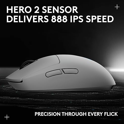 Miniatura 11 de Logitech G PRO 2 Lightspeed - Mouse inalámbrico para juegos, para diestros o zurdos con hasta 4 botones laterales magnéticos personalizables y Blanco