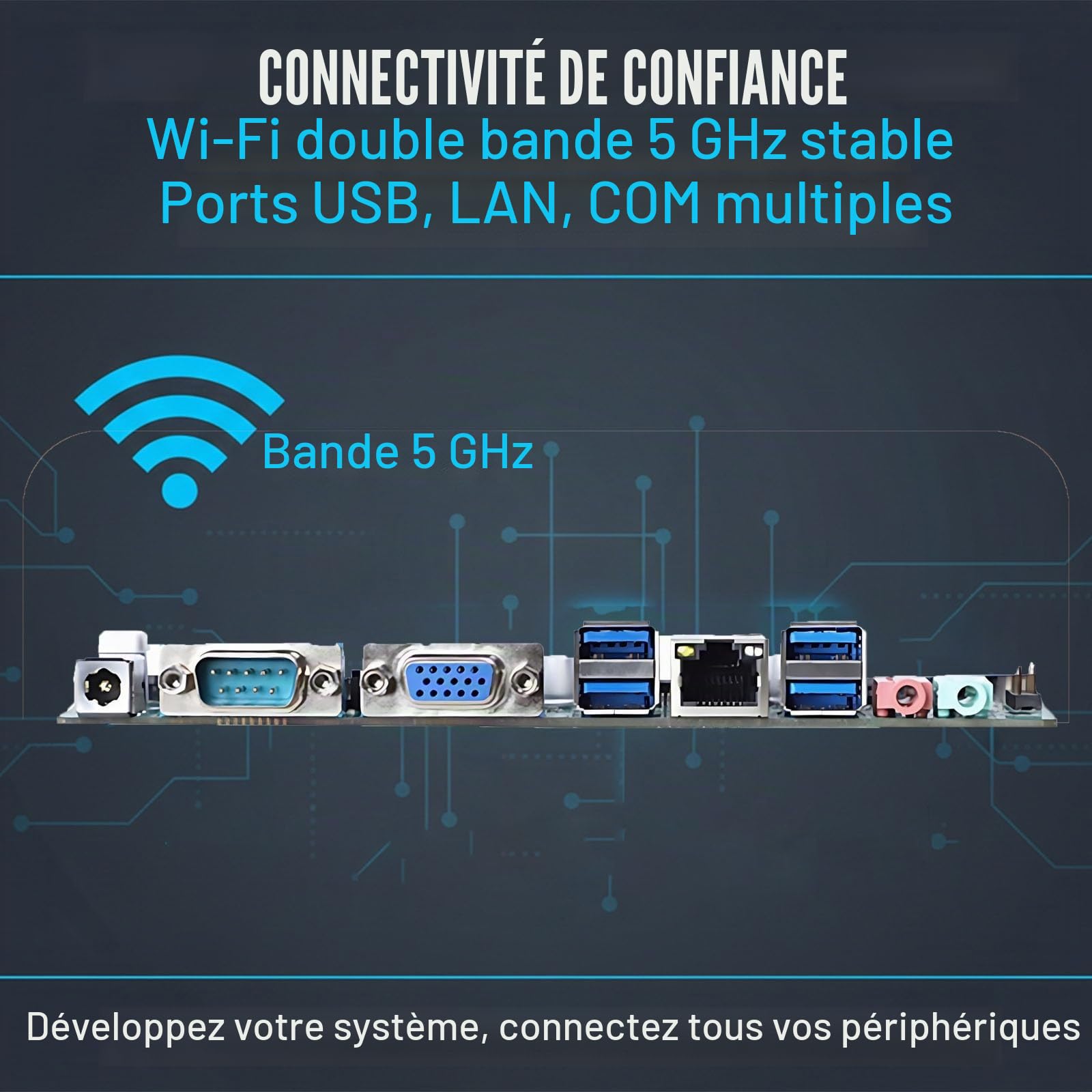 Caisse Enregistreuse Tactile Professionnelle i5 8Go 128Go, Pack Complet avec Tiroir-Caisse et Imprimante Tickets, Logiciel Non Inclus, pour Commerce et Bar(Black,58 Tooth Gear Printer)