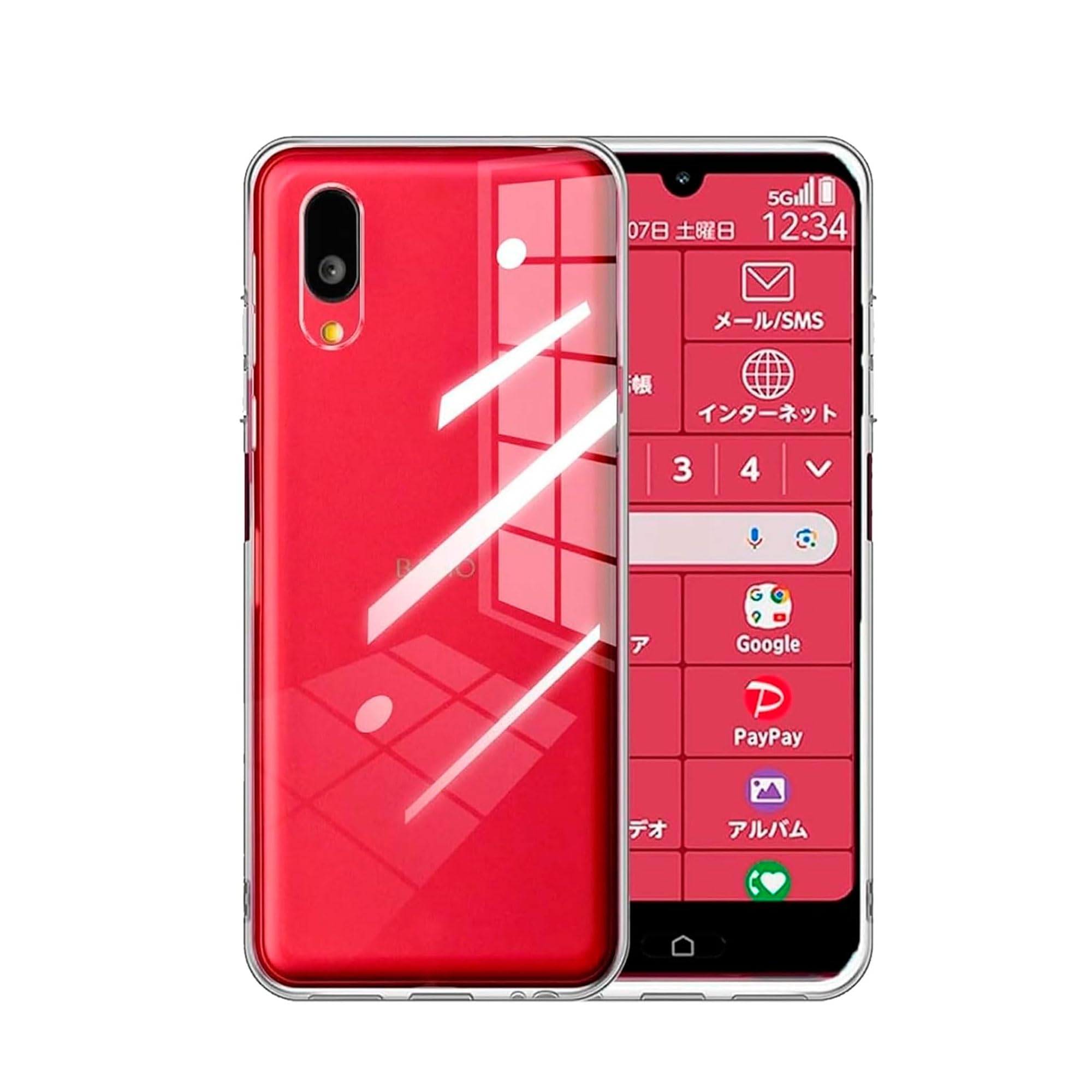 Amazon.co.jp: For BASIO active3 用のケース クリア カバー