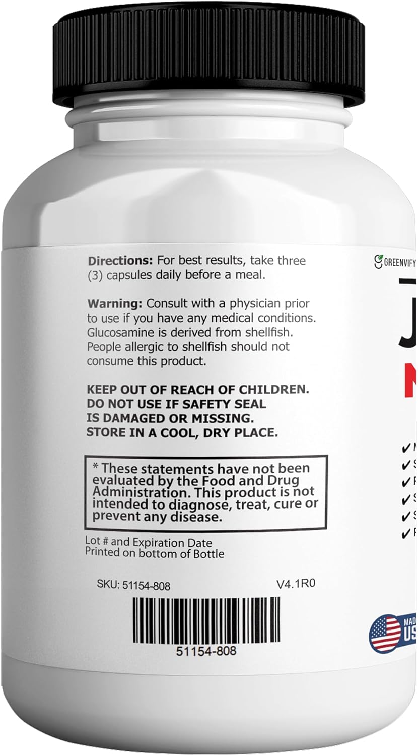 JointSana Max Maximum Strength Joint Support Supplement, 60 Capsules, with Glucosamine, Chondroitin, Turmeric, Non-GMO, Gluten Free (2)