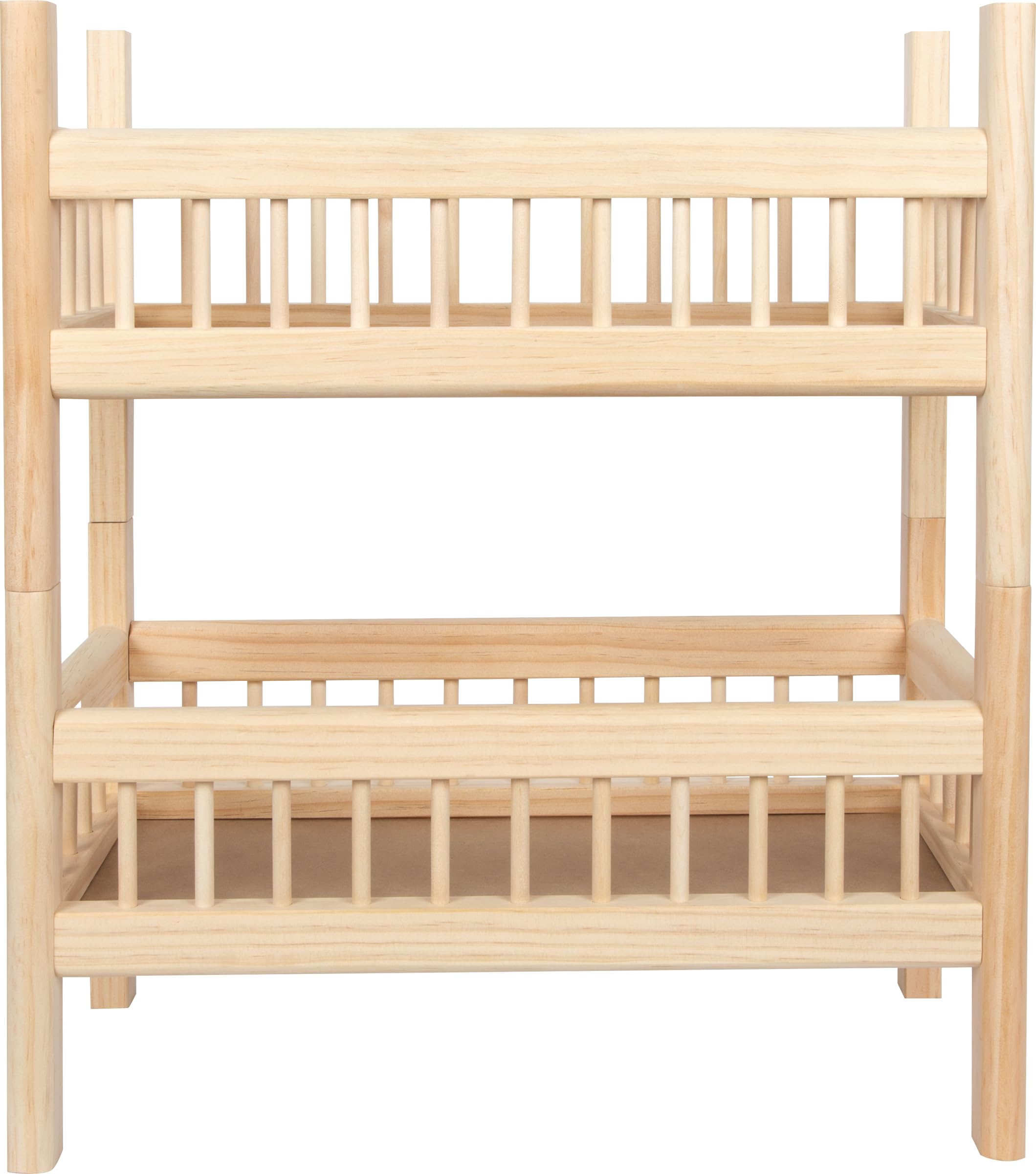 Small Foot Cama Alta muñecas Natural, Madera 2 en 1 Ropa de Cama niños de 3 años, 12822