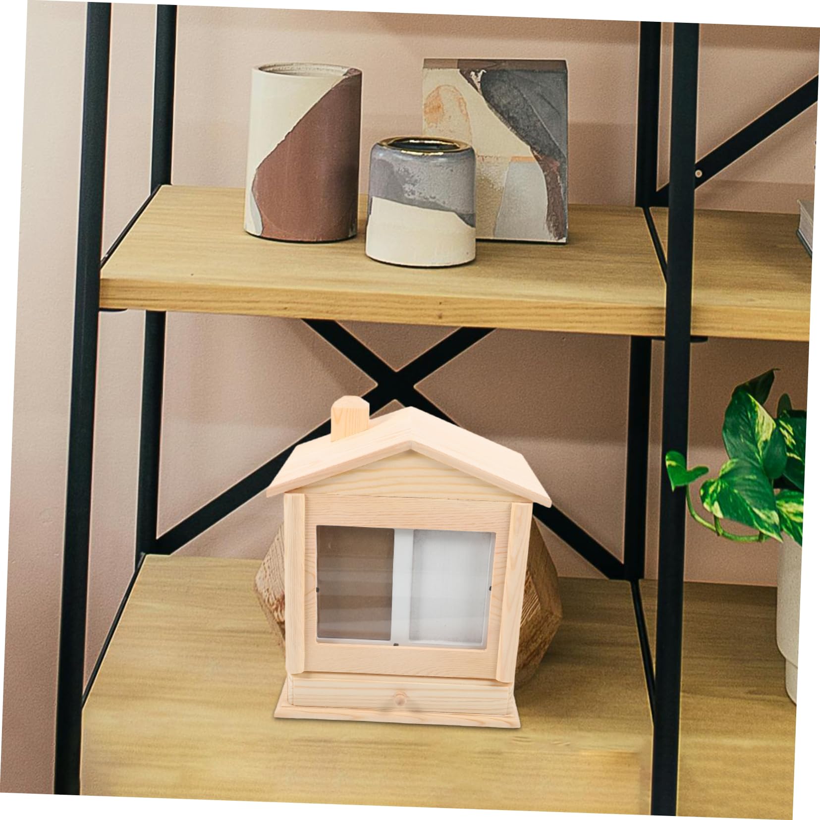 Happyyami Holzurne für Haustiere Gedenkbox für Personalisierte Urne zur Aufbewahrung von Langlebige Holzauflösung mit Fotorahmen für Trauerbewältigung