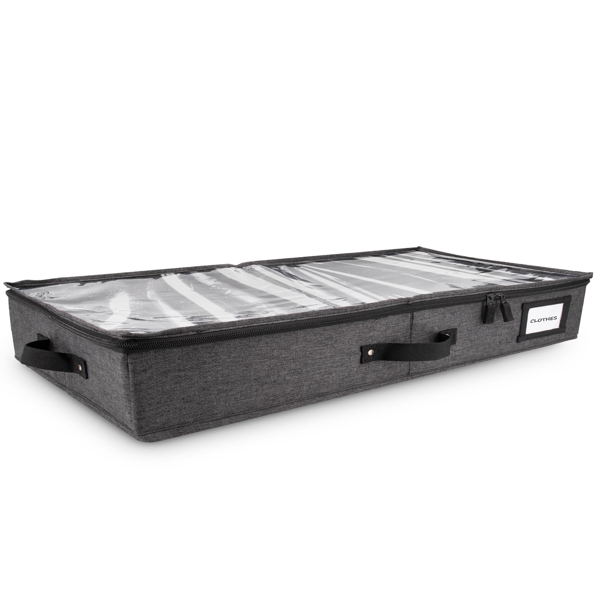 Homelux TheoryLow Profile Under Bed Storage Containers, 33x17x4.5 Clothes & Shoe Organizer Underbed Storage Box Drawer for Bedroom & Home Organization, Closet Organizers and Storage (DarkGray, 1Pc)